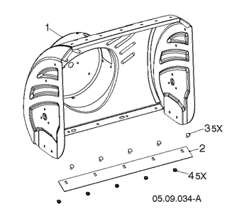 Auger Housing And Impeller 4 Diagram and Parts List for ST430 97052960100 Husqvarna Snow Blower
