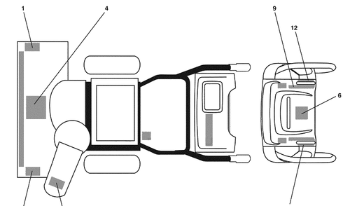 Decals Diagram and Parts List for 1827SB (961930047)(2009-07) Husqvarna Snow Blower