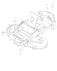 Decals Diagram and Parts List for MZ6128ZT (96661310101)(2014-10) Husqvarna Lawn Mower