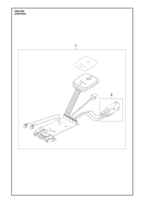 Control Panel Diagram and Parts List for H50-P4A  Husqvarna Trimmer
