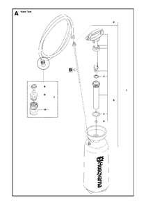 Water Tank Diagram and Parts List for WT15 2007-01 Husqvarna Miscellaneous