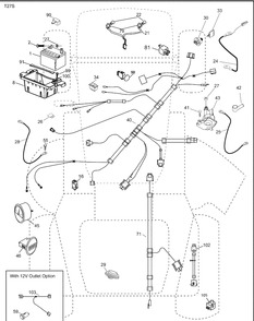 Electrical Diagram and Parts List for 2246LS (96043006300)(2008-11) Husqvarna Lawn Mower