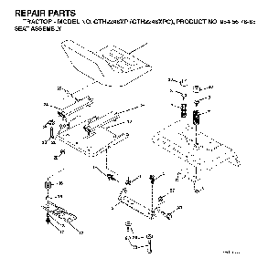 Electrical Diagram and Parts List for GTH2248XP (GTH2248 XPC, 954567888)(2003-07) Husqvarna Lawn Tractor