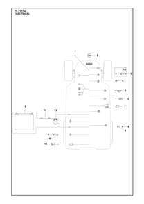 Electrical Diagram and Parts List for TS217TM  Husqvarna Lawn Tractor