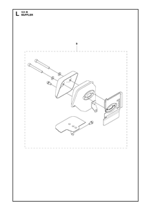 Muffler Diagram and Parts List for 131R (967843002)(2020-06) Husqvarna Edger