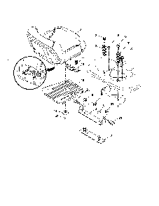 Seat Diagram and Parts List for YTH2348-917240442  Husqvarna Lawn Tractor