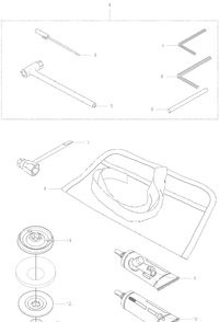Accessories Diagram and Parts List for 355 2007-07 Husqvarna Brush Cutter