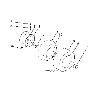 Wheels & tires Diagram and Parts List for 96043028100  Husqvarna Lawn Tractor