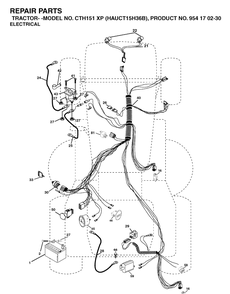 Part Location Diagram of 506989501 Husqvarna Belt Tensioner Assy