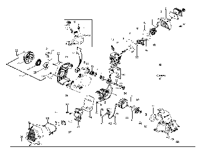 Engine Diagram and Parts List for 125RJ 20103100001-current Husqvarna Brush Cutter