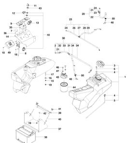 Part Location Diagram of 522732701 Husqvarna FITTING, RETURN, 90