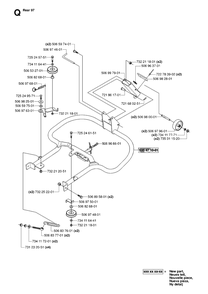 Frame Diagram and Parts List for R13R (953533901)(2006-01) Husqvarna Lawn Tractor