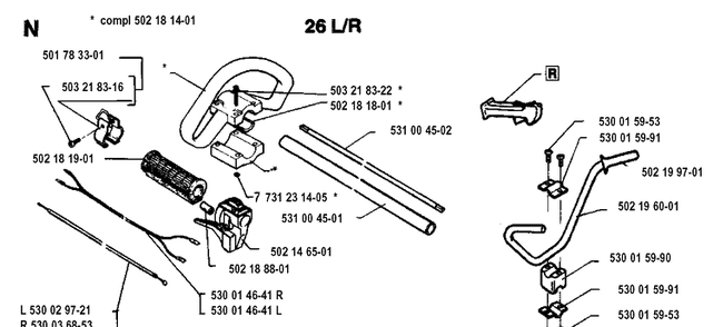 Part Location Diagram of 530015990 Husqvarna 
