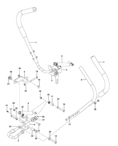 Steering Diagram and Parts List for RZ4219 (966809002)(2013-10) Husqvarna Lawn Mower