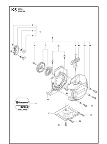 Part Location Diagram of 505141601 Husqvarna BRACKET Assembly