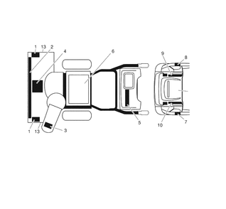 Wheels / Decals 2 Diagram and Parts List for 10527SBE (96193001605)(2008-01) Husqvarna Snow Blower