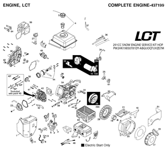 Engine Diagram and Parts List for 291SK  Husqvarna Engine