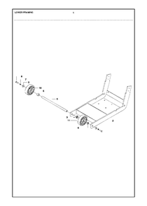Lower Framing Diagram and Parts List for FS520 (FS 524)(2011-02) Husqvarna Circular Saw