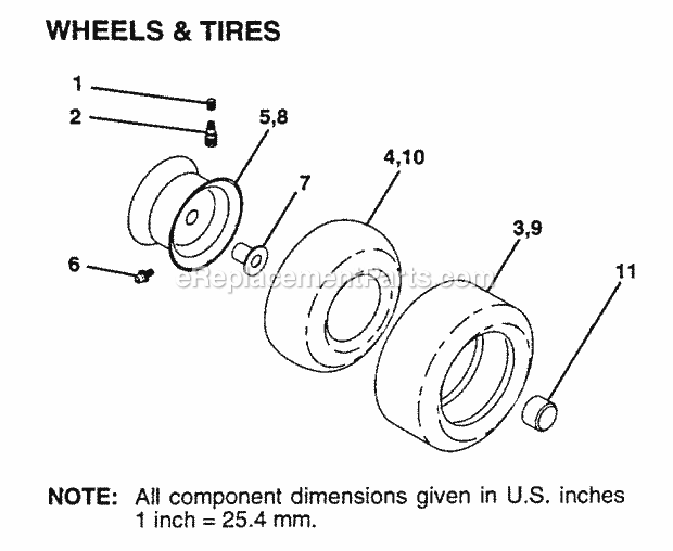 Transaxle Diagram and Parts List for WET1642B 1996 Husqvarna Lawn Tractor