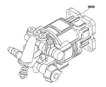Pump (80105426) Diagram and Parts List for 020832-00  Husqvarna Pressure Washer