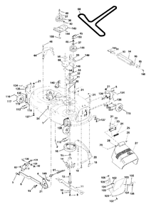 Mower Deck Diagram and Parts List for YTH1542XP (954567253-C)(2001-12) Husqvarna Lawn Tractor