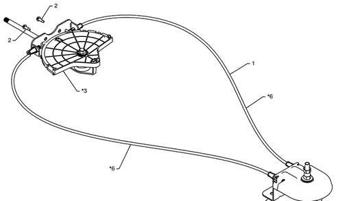 Lever / Cable Rotator Assm 1 Diagram and Parts List for 1130SB (96193004300)(2008-11) Husqvarna Snow Blower