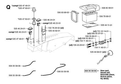 Electrical Diagram and Parts List for PF21AWD (953536501)(2005-04) Husqvarna Lawn Tractor