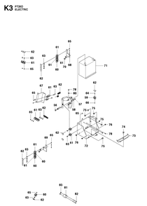 Electrical 3 Diagram and Parts List for PT26D  Husqvarna Lawn Mower