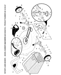 Drive Diagram and Parts List for 5521CHV (96143002701)(2007-03) Husqvarna Lawn Mower