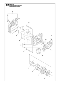 Carburetor And Air Filter Diagram and Parts List for 226HS75S 2009 Husqvarna Trimmer