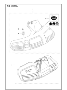 Accessories 4 Diagram and Parts List for 545RXTAT  Husqvarna Brush Cutter