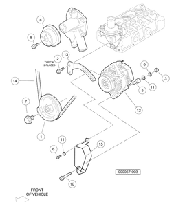 60-Amp Alternator Diagram and Parts List for HUV4420G 2006-11 Husqvarna Lawn Tractor