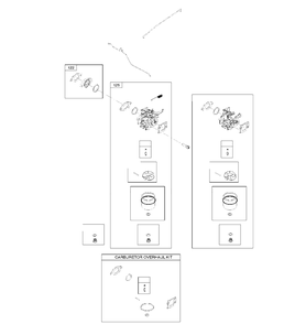 Carburetor Diagram and Parts List for 122Q720168H1 2017-01 Husqvarna Engine