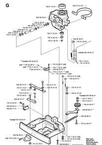 Steering Column Diagram and Parts List for RIDER16 (953521401)(2006-01) Husqvarna Lawn Mower