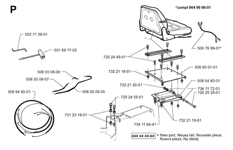 Electrical 2 Diagram and Parts List for PF1200 1998-03 Husqvarna Lawn Tractor