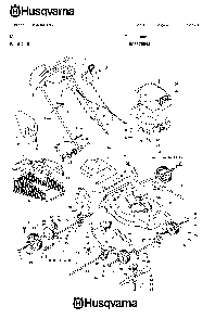 Product Complete Diagram and Parts List for R150S (953876549)(2005-02) Husqvarna Lawn Mower