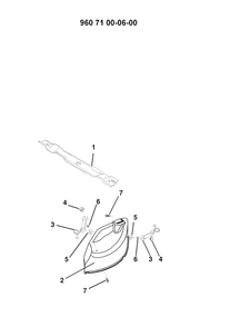 Product Complete Diagram and Parts List for 107CM 2008-05 Husqvarna Lawn Mower