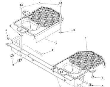 Cross Member And Fan Covers Diagram and Parts List for Z454 (96798470101)(2020-04) Husqvarna Lawn Mower