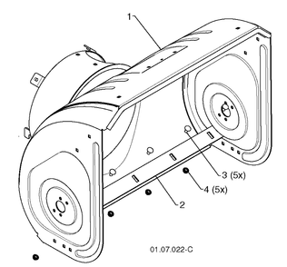 Auger Housing And Impeller 6 Diagram and Parts List for ST268EP (96191003806)(2012-09) Husqvarna Snow Blower