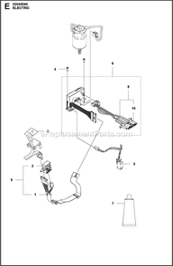 Electrical Diagram and Parts List for 520IHD60  Husqvarna Trimmer