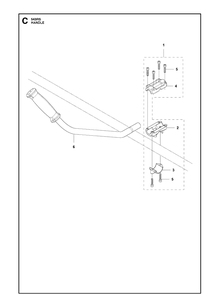 Handle Diagram and Parts List for 543RS (967348201)(20192200001-Current) Husqvarna Brush Cutter