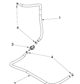 Fuel Line And Valve Diagram and Parts List for Z454 (96798470101)(2020-04) Husqvarna Lawn Mower
