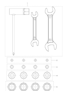 Accessories Diagram and Parts List for 323S15 967078301 Husqvarna Sprayer