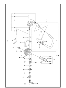 Part Location Diagram of 537098607 Husqvarna Hose