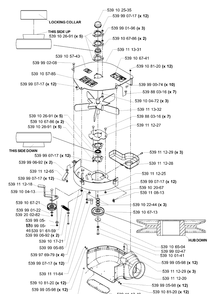 Accessory Collection Blower 52 Inch And 61 Inch Diagram and Parts List for LZ6123TLKOA (96899269)(2005-08) Husqvarna Lawn Mower