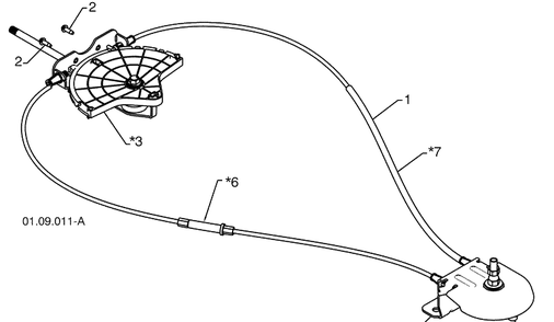 Control Panel / Discharge - C Diagram and Parts List for 15530SBXLS (96193004001)(2009-06) Husqvarna Snow Blower