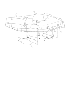 Debris Shield Diagram and Parts List for Z400(54-60) (598390201)(2020-04) Husqvarna Lawn Mower