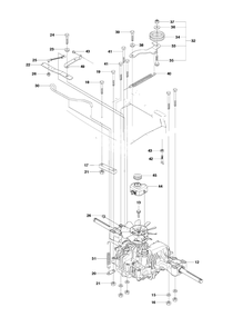 Chassis Rear Diagram and Parts List for R18AWD (966414101)(2010-07) Husqvarna Lawn Tractor
