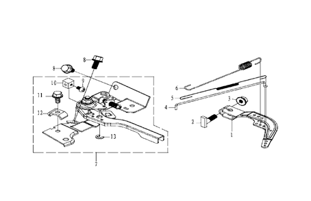Part Location Diagram of 588007401 Husqvarna Spring