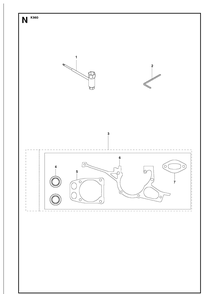 Tools Diagram and Parts List for K960 2007-10 Husqvarna Lawn Tractor Accessories